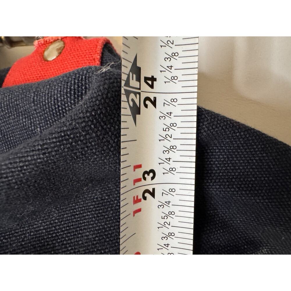 Tommy Hilfiger Bag Adult Large Blue Duffle Bag 90s Logo Canvas Distressed Mens - Picture 11 of 12